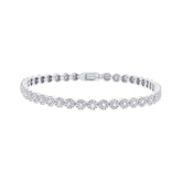 2.21ct 14k White Gold Diamond Lady's Bracelet